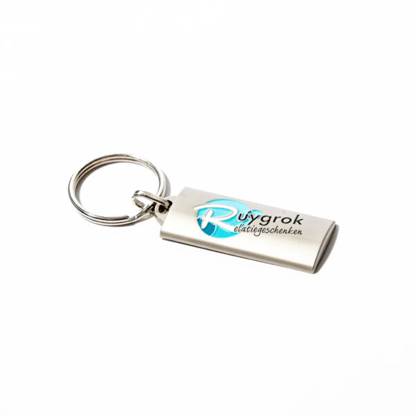 Sleutelhangers metaal 3D logo