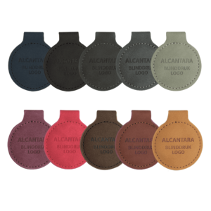 Sleutelhanger rond alcantara