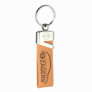 Stoere lus sleutelhanger van leer